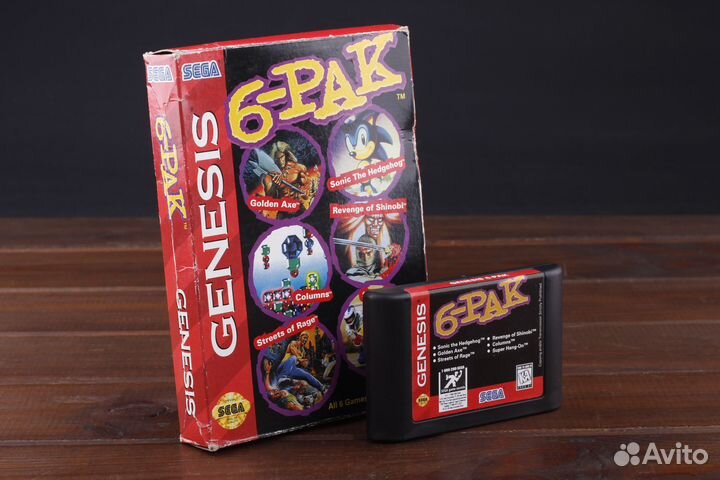 Sega Genesis 6-Pak Оригинал ntsc-U