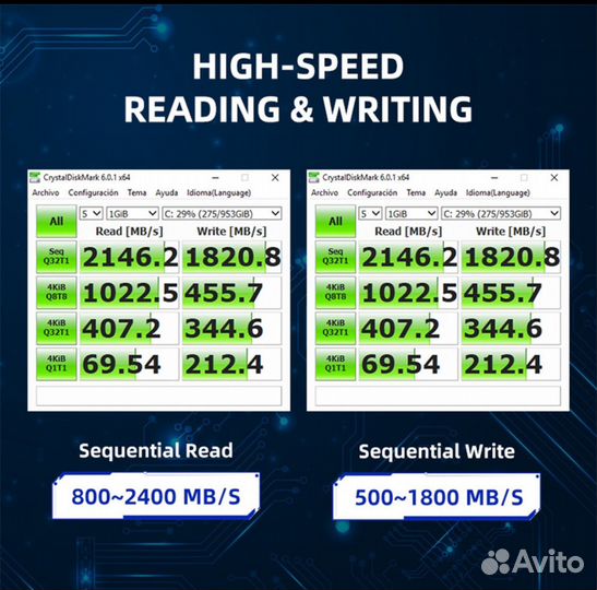 Внешний жесткий диск 512 Gb m2