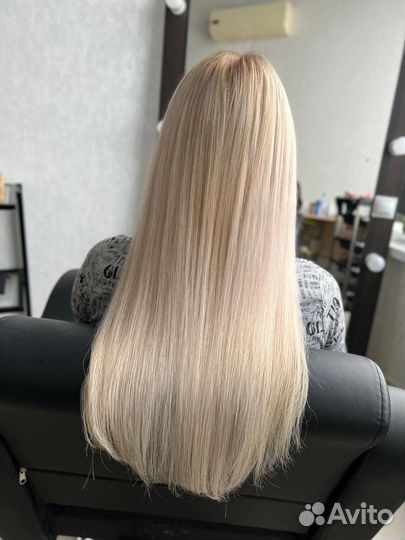 Наращивание волос, загущение волос