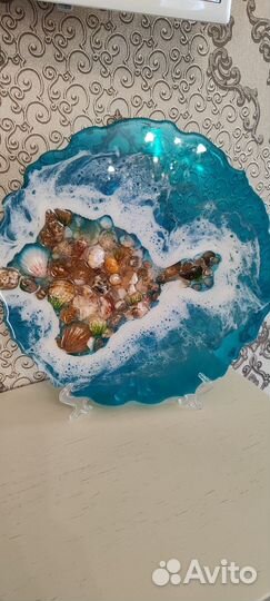 Картина из эпоксидной смолы крым