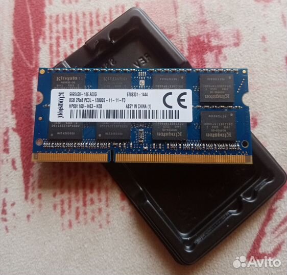 Оперативная память ddr3 8 gb для ноутбука