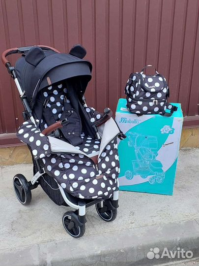 Коляска прогулочная baballo 2024 (Микки на белом)