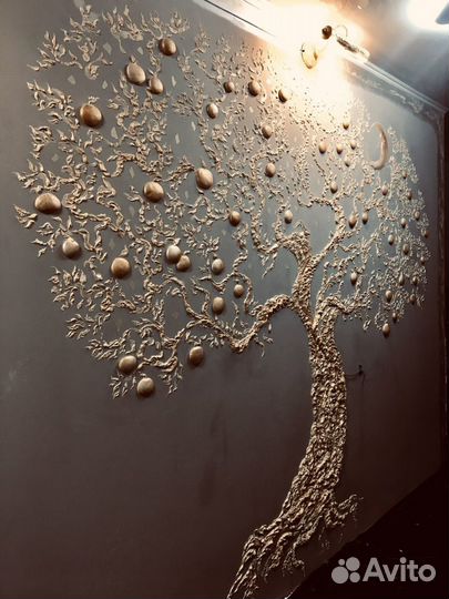 Картины.Роспись по коже.Барельеф