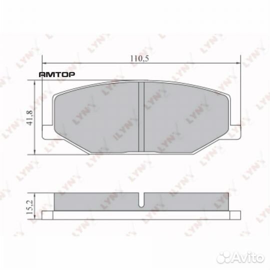Lynxauto BD-7304 Колодки тормозные дисковые lynxau