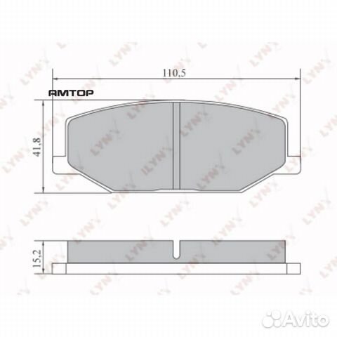 Lynxauto BD-7304 Колодки тормозные дисковые lynxau
