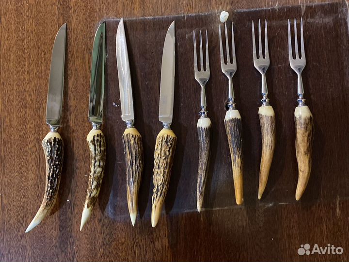 Набор для бифштекса, 4 ножа, 4 вилки