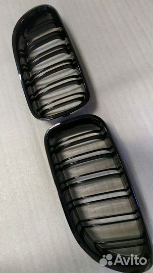 Ноздри BMW 6 F06 F12 F13 двойные черный глянец