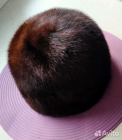 Женская шапка, горжетка, воротник из меха норки
