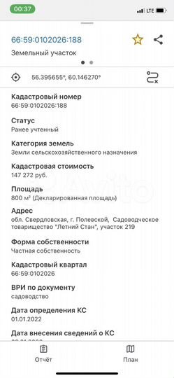 Участок 8 сот. (СНТ, ДНП)
