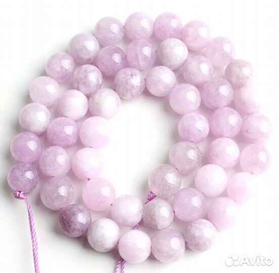 Натуральный Пурпурный Ангелит. 8 мм, 44-46 шт