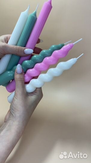 Свечи/декор из гипса (обмен на комнатные растения)