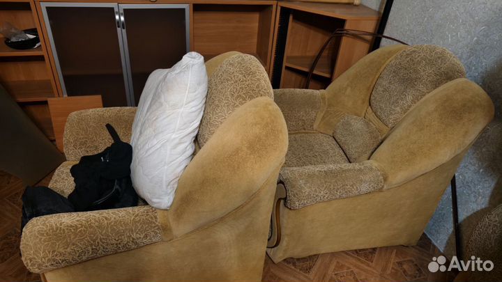 Диван с креслами комплект бу
