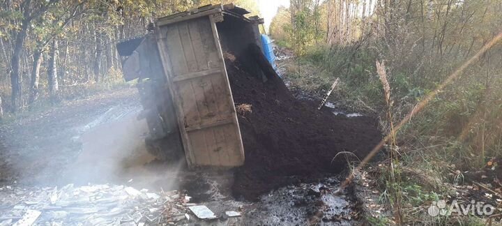 Навоз перегной чернозем опил солома песок гравий