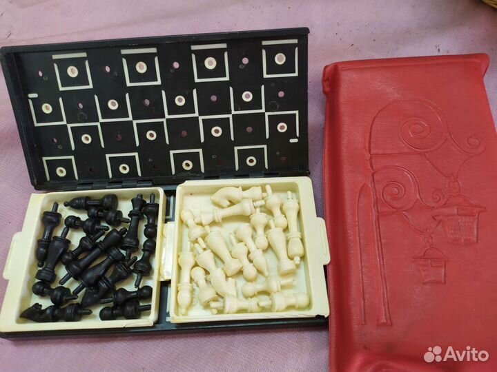 СССР домино шашки лото шахматы мини доски