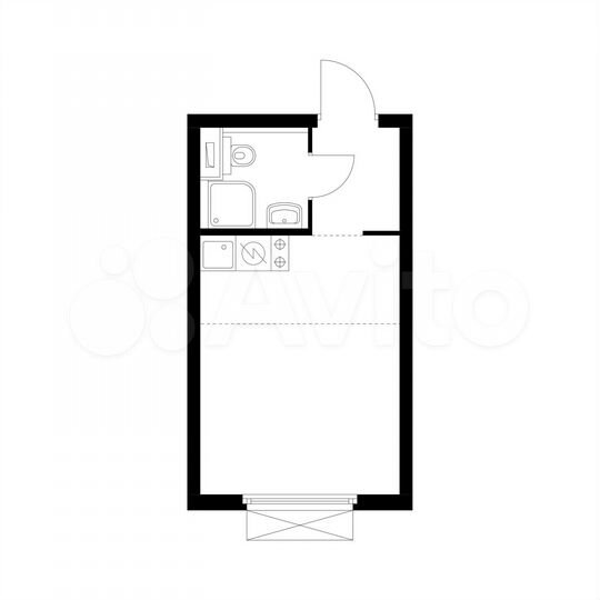 Квартира-студия, 20 м², 15/33 эт.