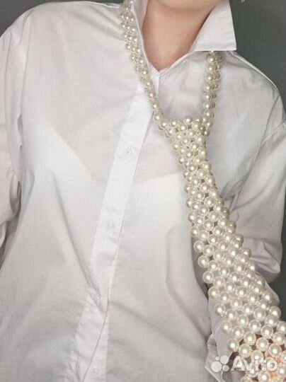 Галстук из бусин