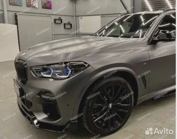 Губа передняя BMW X5 G05 глянцевая