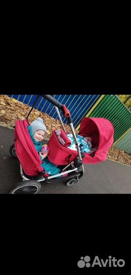 Коляска для двойни погодок Phil Ted's YoYo Cybex