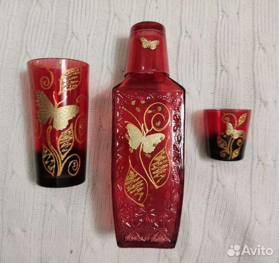 Набор бокалов и рюмок с графином