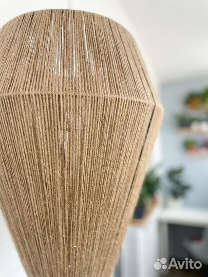 Плетеная люстра абажур (светильник)