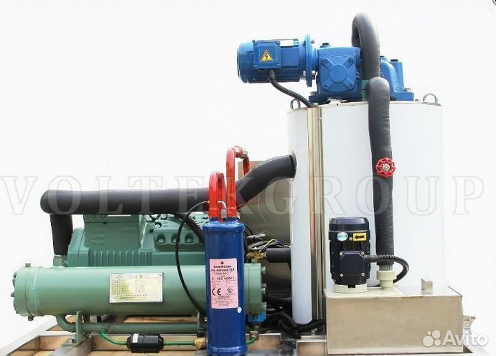 Льдогенератор чешуйчатого льда судовой FR-1T