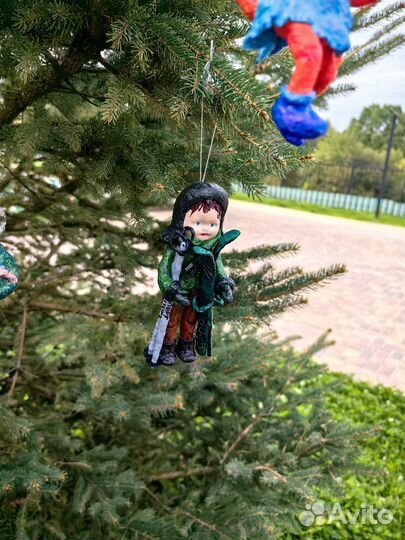 Лыжник на елку