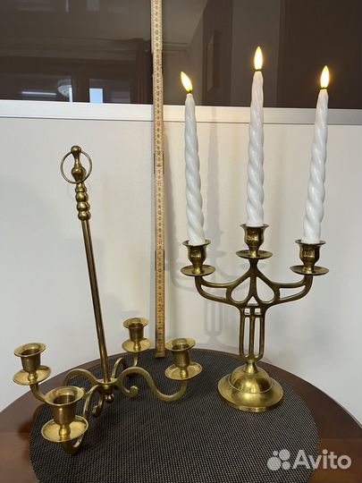 Подсвечник латунь