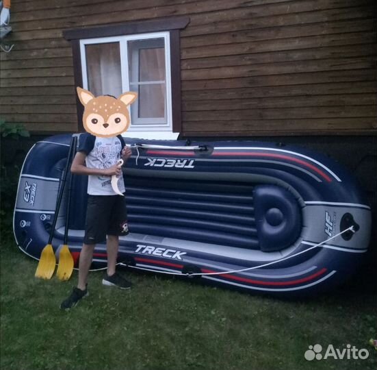 Надувная лодка Treck X3, 307х126х39 см