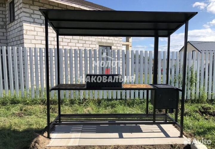 Беседка с мангалом