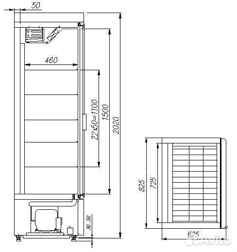 Шкаф для кондитерских изделий R560 Св Carboma BK42