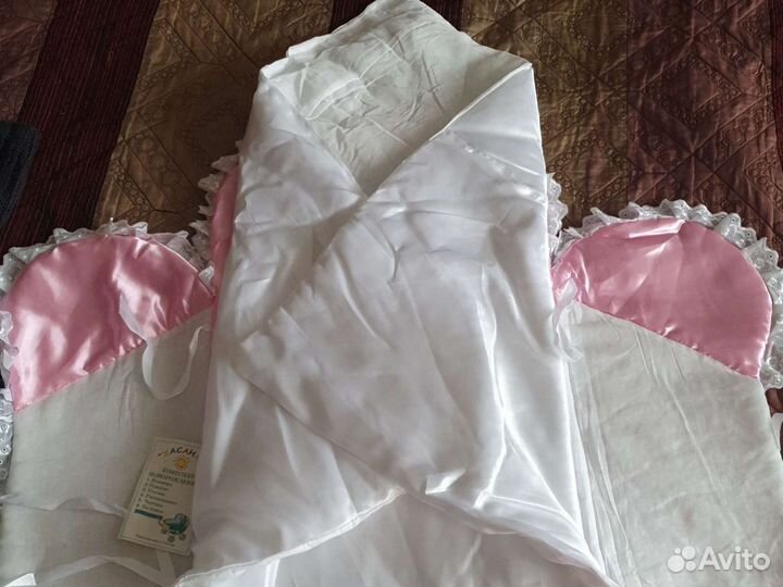 Конверт (новый) на выписку для девочки осень