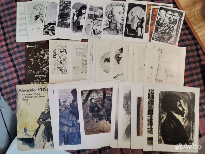 Наборы открыток художники, Пушкин