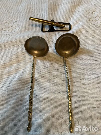 Сервировочные ложки СССР и штопор