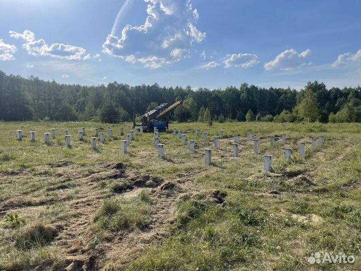 Фундамент на жб сваях