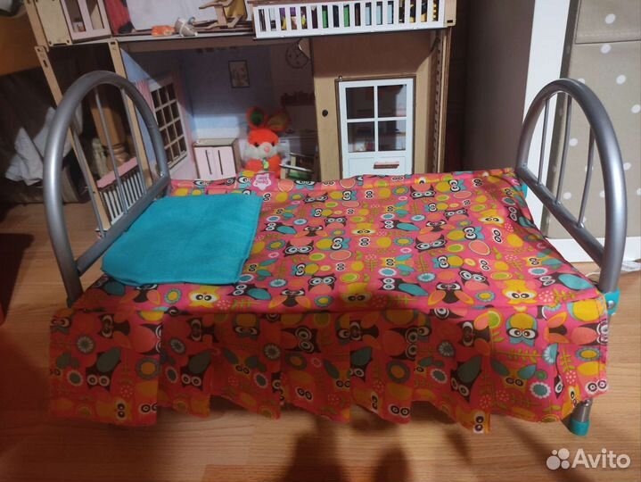 Кукольный домик с мебелью большой
