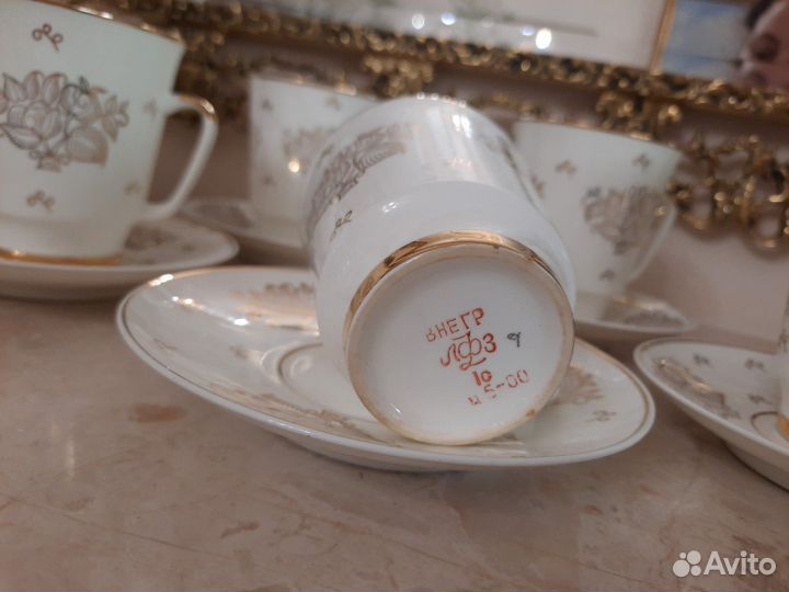 Кофейная пара лфз костяной фарфор