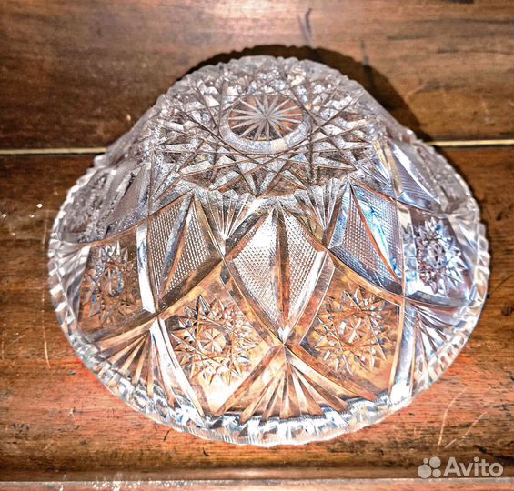 Конфетница, салатник хрустальный