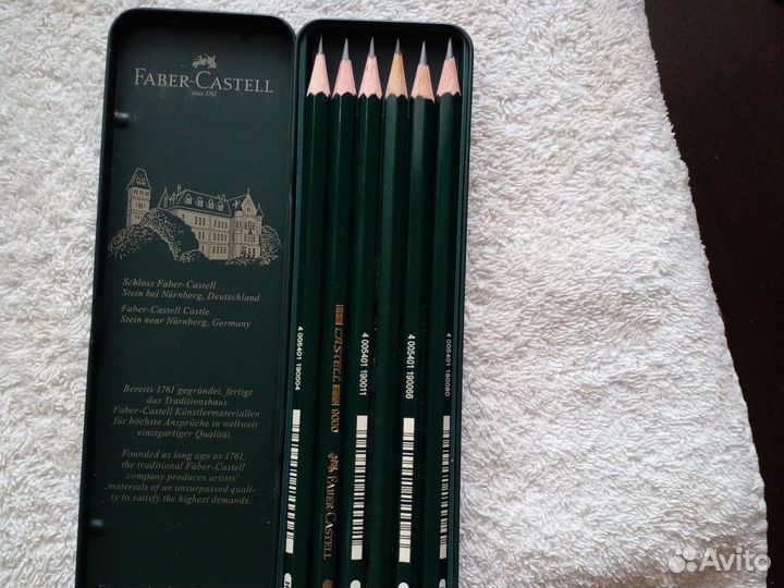 Faber Castell карандаши set 6 шт новые
