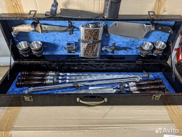 Шашлычный набор шампура нож Кизляр