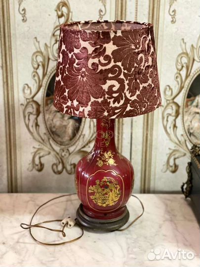 Лампа настольная. Шинуазри. Винтаж