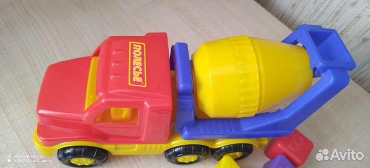 Машинки Полесье, машинка-сортер и бетономешалка