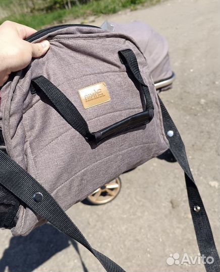 Коляска 2 в 1 трансформер Aimile Original New Gold