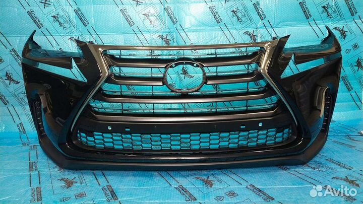 Бампер Лексус Nx 300h черный в сборе 2014-2017