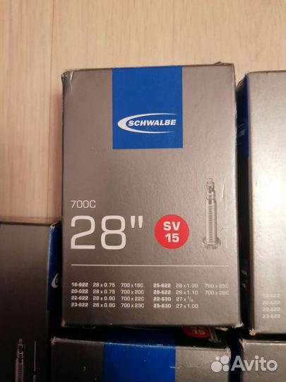 Велокамера шоссейная schwalbe 28