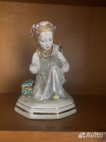 Статуэтки СССР 70 год малахитовая шкатулка