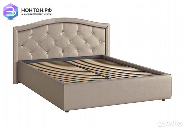 Кровать Верона 1.4 м бронза