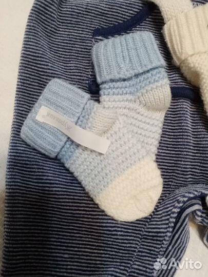 Носочки для новорожденного с шерстью мериноса