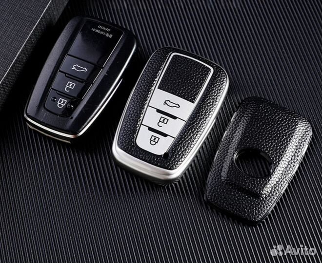 Чехол на не выкидной ключ TPU Toyota / Тойота silver