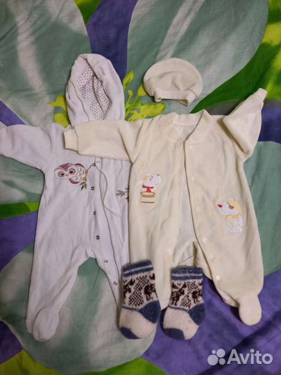 Одежда на мальчика 2-6мес пакетом