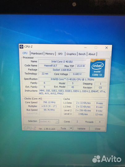 Сенсорный ноутбук трансформер asus tp500 i3, 8gb